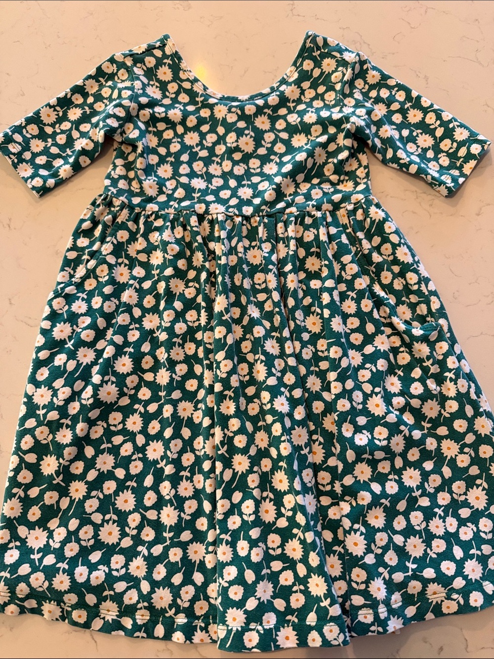 Hanna Andersson cotton floral swing dress